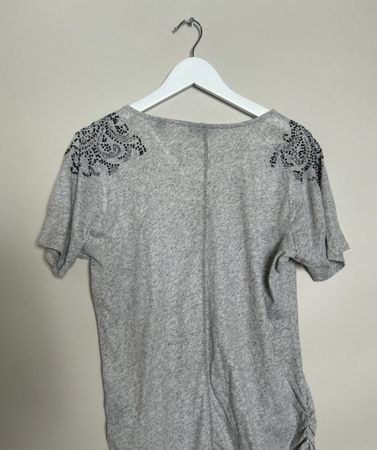 Damen T-Shirt Woman by Tchibo grau Steinchen Grösse 40