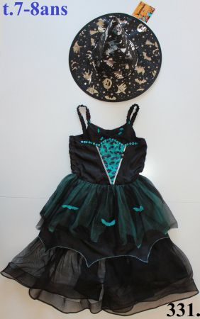 Costume sorcière / Hexe t. 7 - 8 ans
