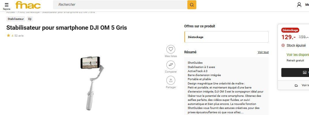 DJI Altro in Decorazioni & Accessori: Gimbal DJI OM 5 Smartphone Stabilizer – Usato da Collonges venduto da arashee 6