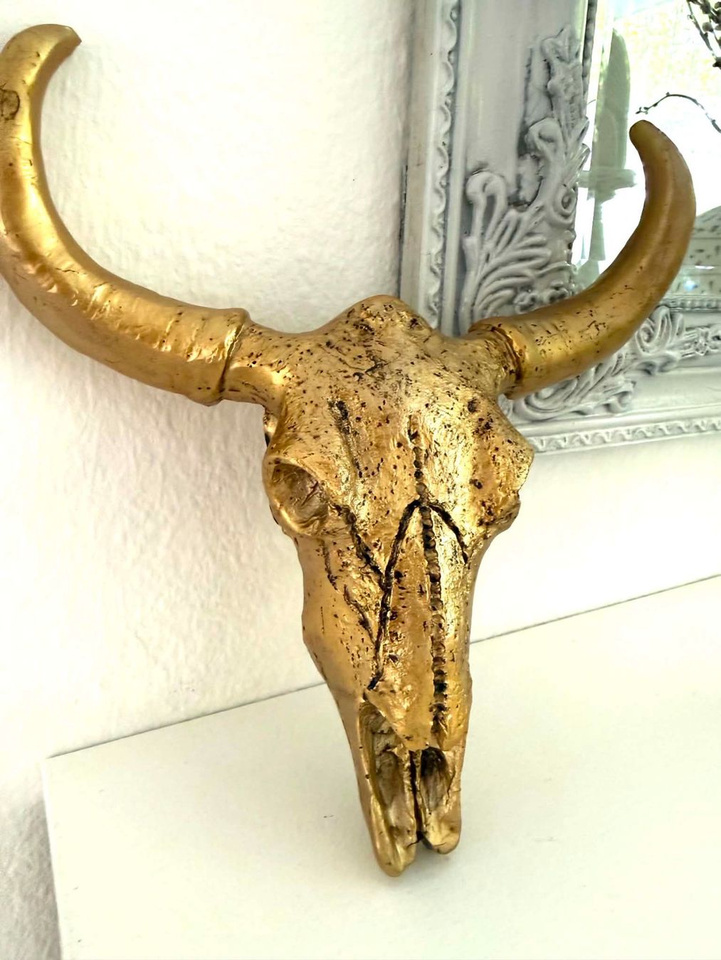 Tutte le decorazioni: Deko Stierschädel goldig – Nuovo e nell'imballaggio originale da Bern venduto da MIR-IAM 1