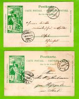 1900 - 2 UPU Postkarten (d)