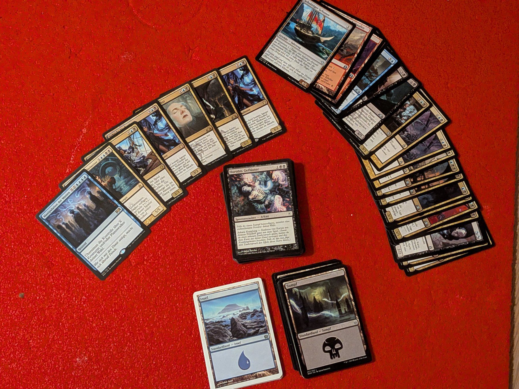 Magic The Gathering Sammelbilder & Trading cards: Magic the Gathering: Blau-Schwar Deck-Set (mind. 100 Karten) – Gebraucht aus Winterthur von lioline40