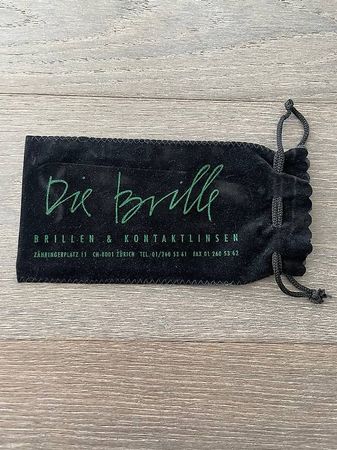 Brillenhülle/-Säcklein "Die Brille" schwarz