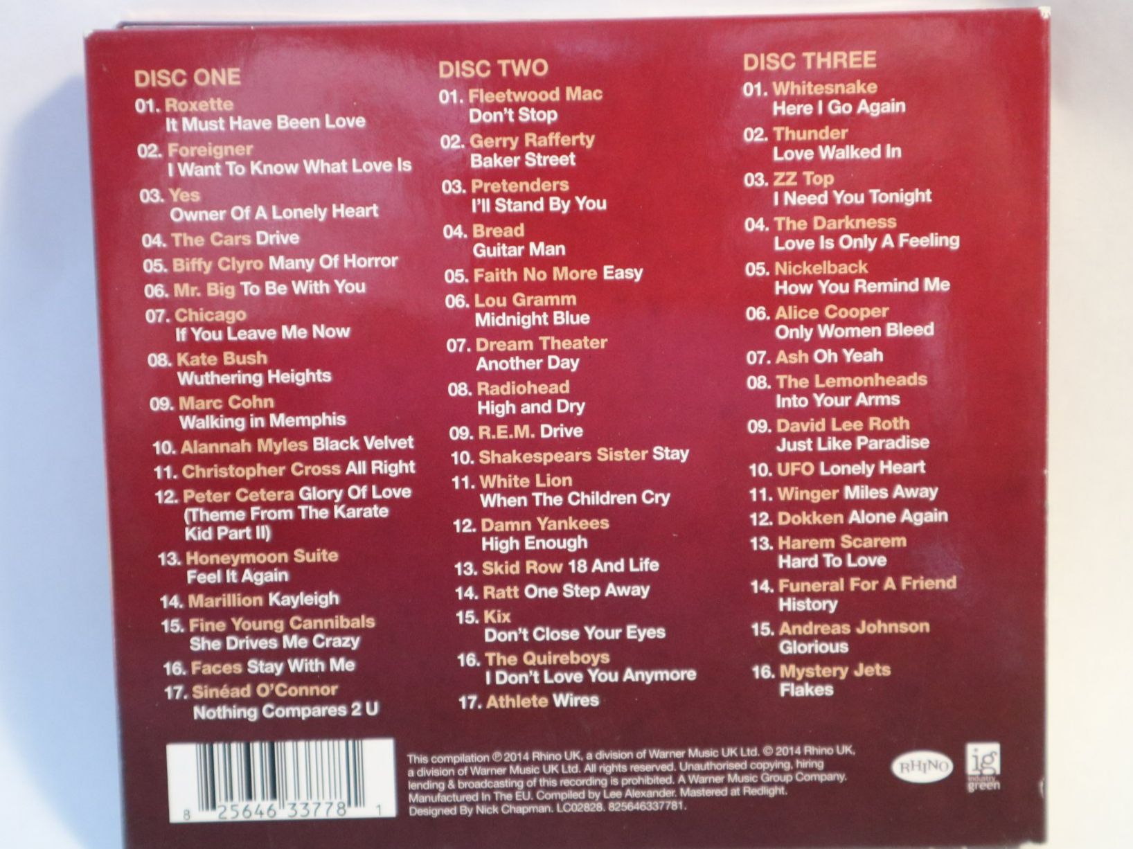 CD: 3x CD Rock Ballads The Collection Various – Usato da Eschenbach SG venduto da Astalavista 1