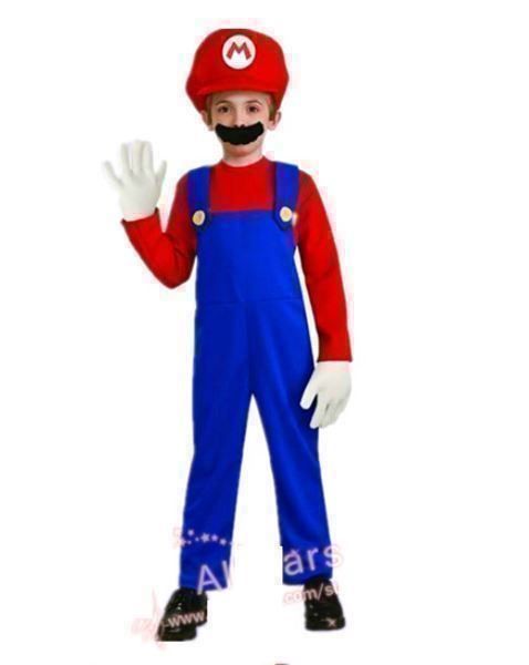 Kostüme: Super Mario Kostüm Kind 95 bis 140 cm – Neu und originalverpackt aus Gurmels von Swisspod