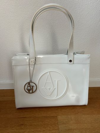 Elegante weisse Tasche von Armani Jeans
