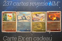 Pokémon 237 cartes reverses