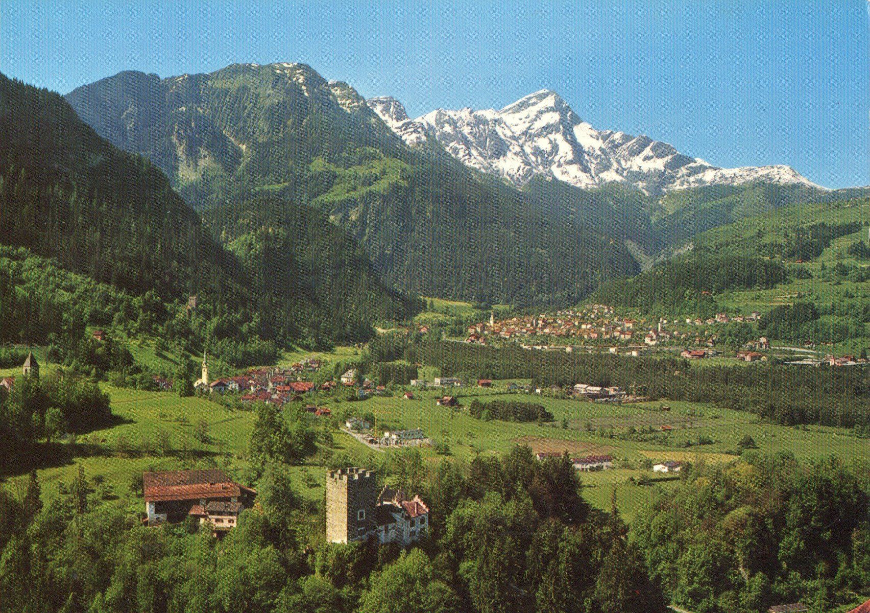 Cartoline postali: Schloss Baldenstein mit Sils und Thusis – Usato da Melano venduto da pisonsdro