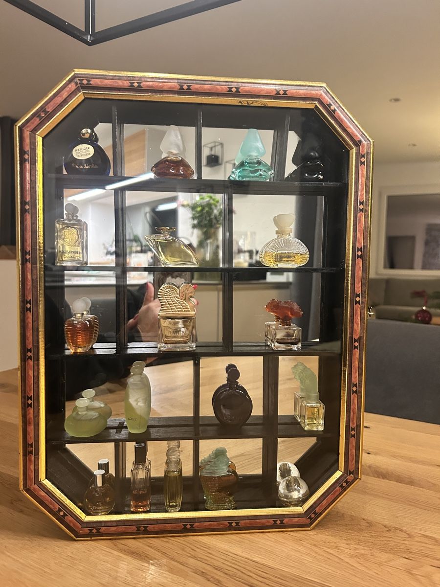 Flaconi: Sammlervitrine mit edlen Miniatur Parfümflacons. Top! – Usato da Rothrist venduto da Nadjane