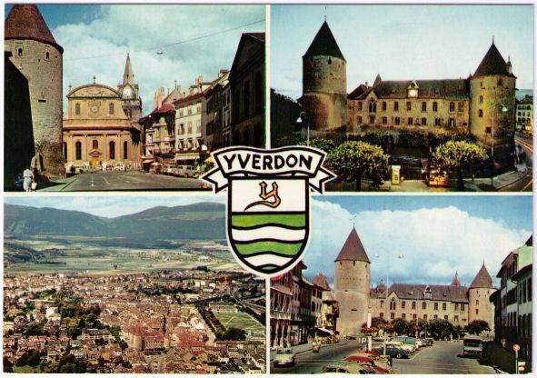 Cartoline postali: Yverdon - 4 Bild AK – Usato da Binningen venduto da Mountainrider