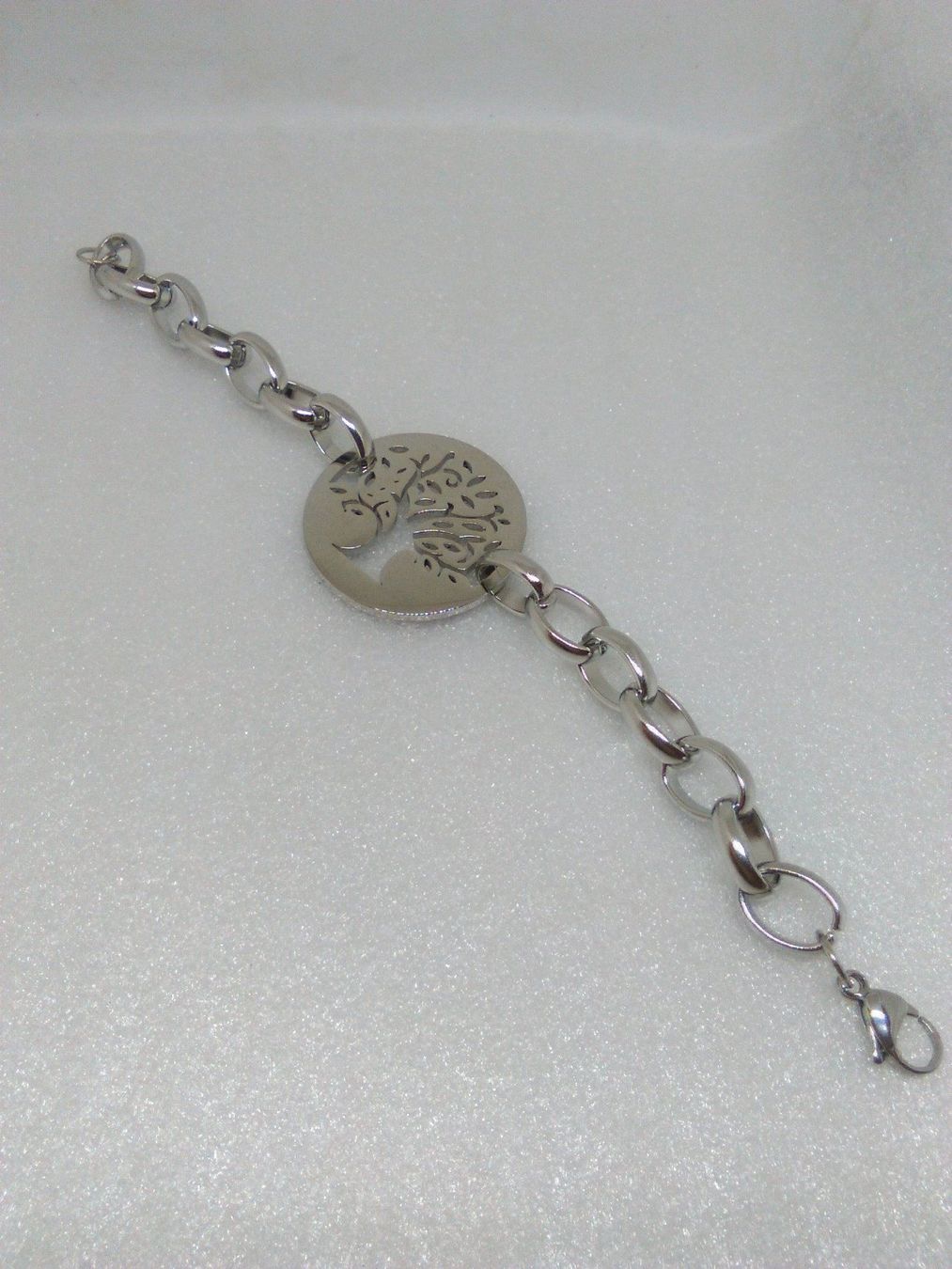 Bracciali & Braccialetti: ARMBAND EDELSTAL;MASSIV;;SILBER FARBE – Nuovo (secondo la descrizione) da Basel venduto da bijoutrie_4 3