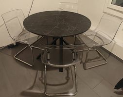 Table et chaises (ensemble ou séparément) 
