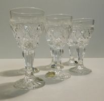 Design 50/60er - 6 kl Boehmia Cristal Schnaps Likörgläser