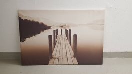 Bild Fotodruck "Der Steg" 91x61