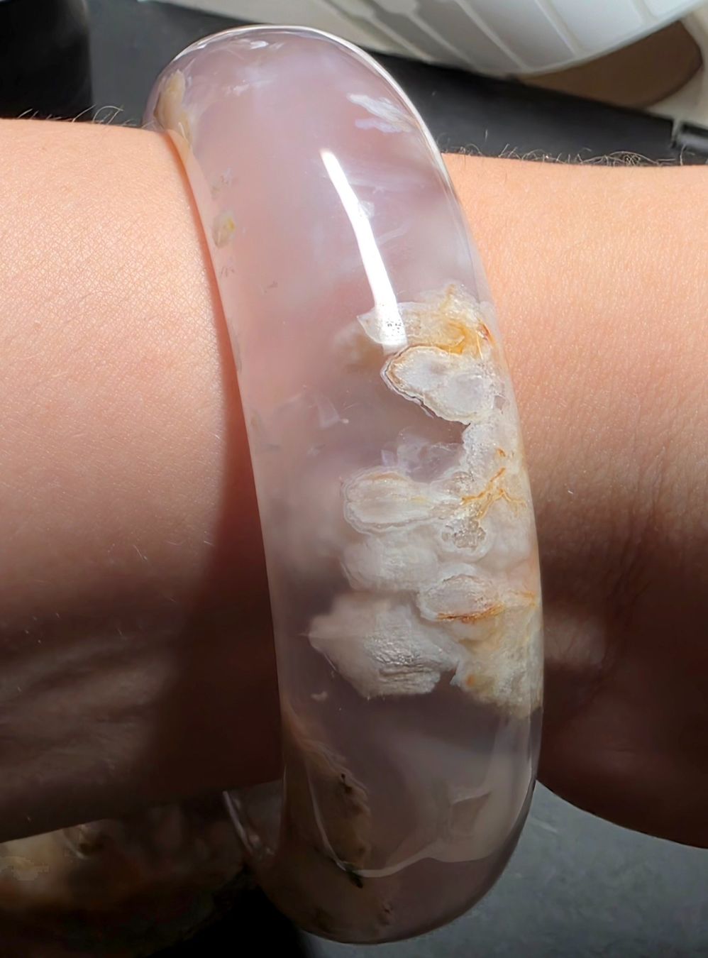 Mineralien & Heilsteine: 🌸✨Blumenachat Armreif mit Halter🌸✨ – Neu und originalverpackt aus Matzingen von Shay_Crystalz 4
