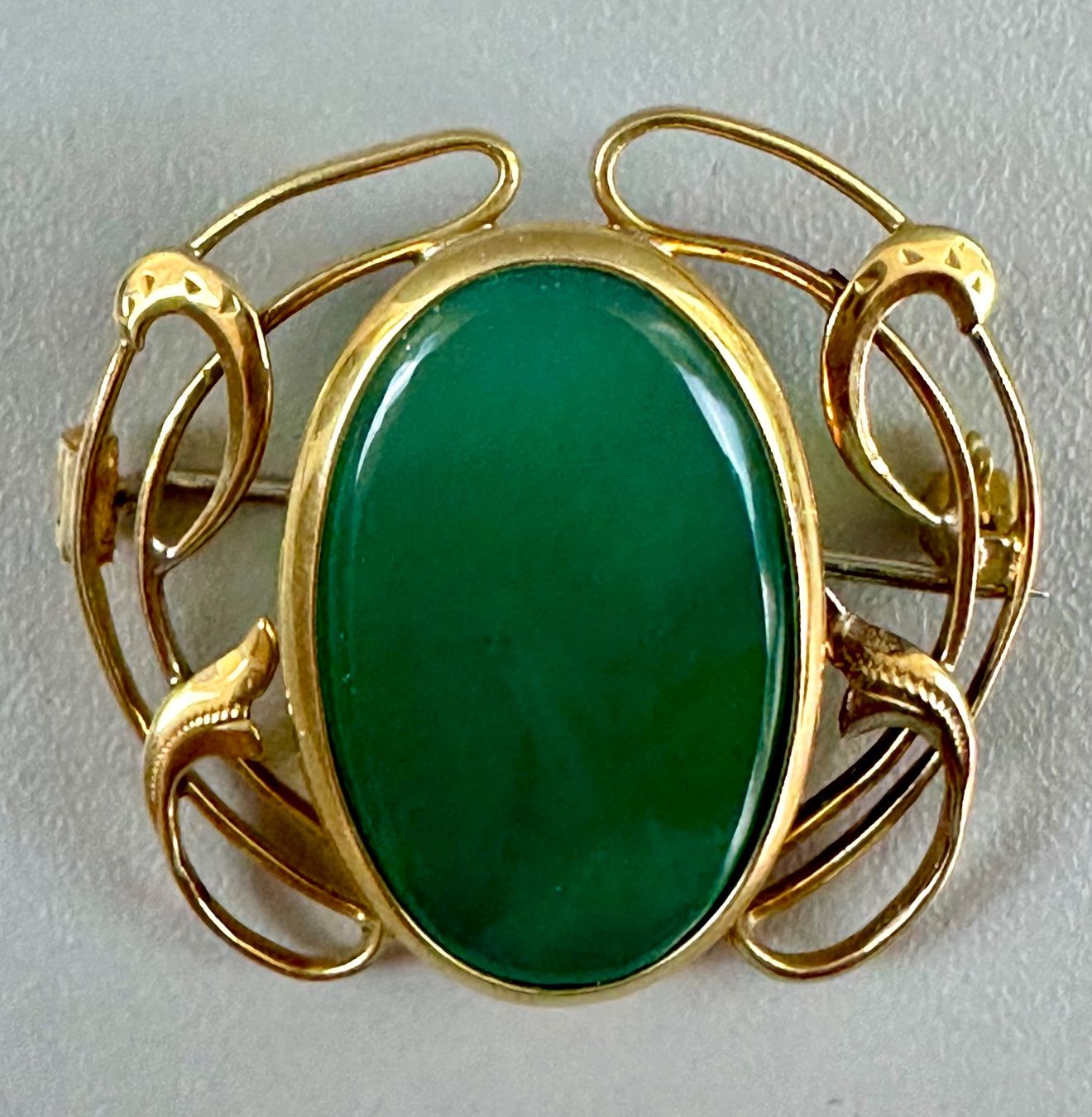 Broschen & Nadeln: VINTAGE GOLDBROSCHE “ACHAT” 18K – Gebraucht aus Zürich von NIKI777 1