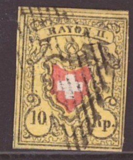Tutti i francobolli: # 17 --- RAYON II – Usato da Dübendorf venduto da Piero2
