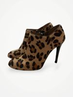 Leo Stiefeletten Ankle Boot Leder Ponyfell Gr.38 Top Zustand