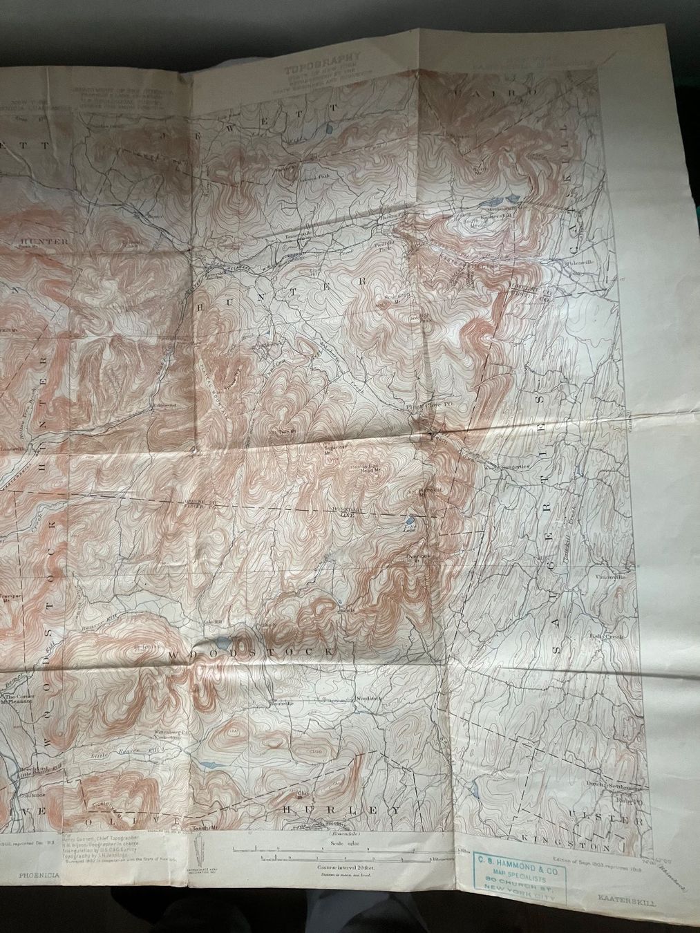 Landkarten & Atlanten: Topography State of New York – Gebraucht aus ZUERICH von Carolus1 3