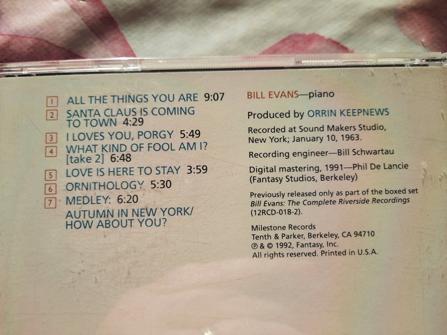 CD: CD Bill Evans - The solo sessions - Volume 2 – Usato da Pully venduto da bro_n52j 3