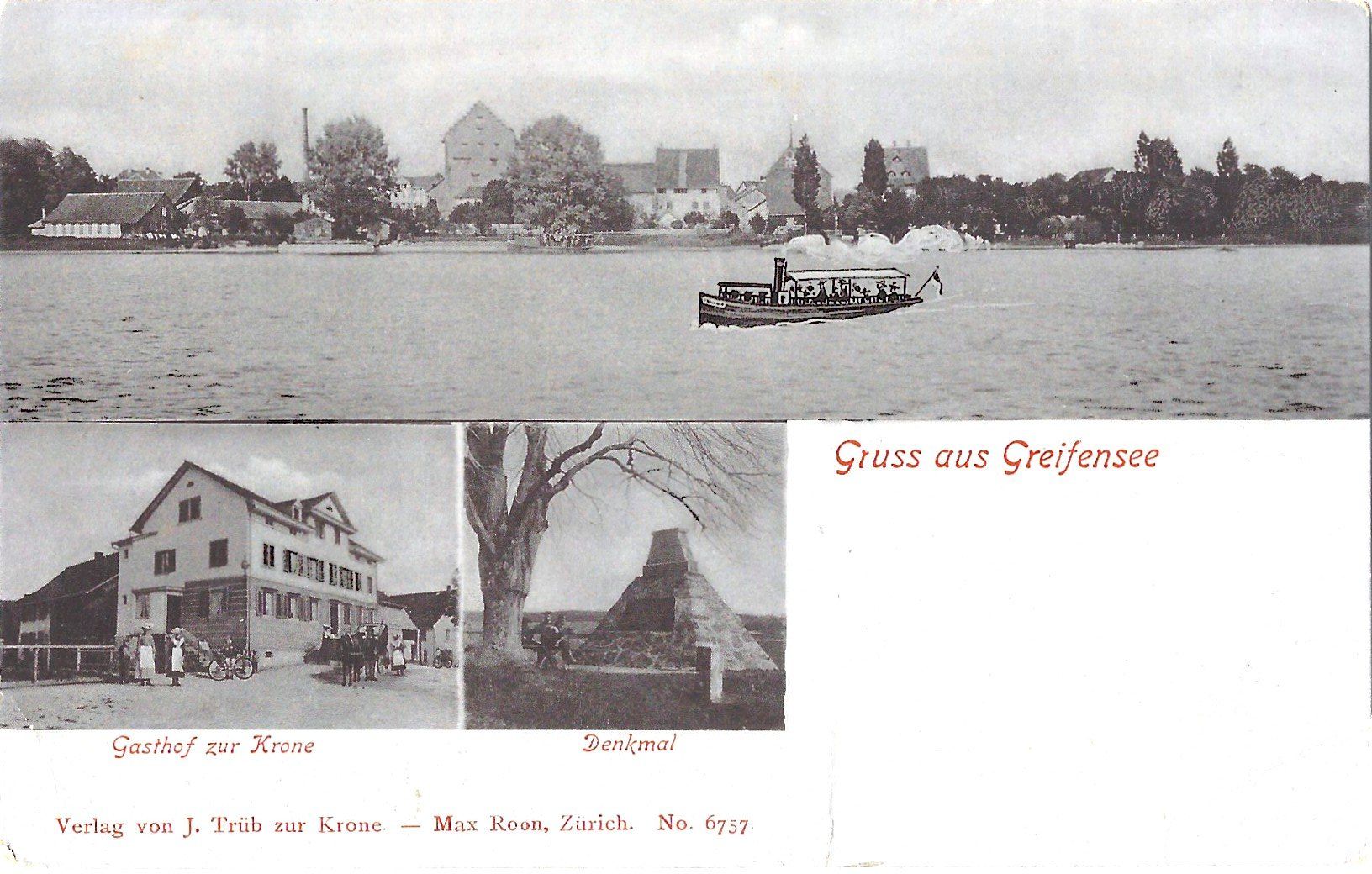 Cartoline postali: Gruss  aus  Greifensee – Usato da Bütschwil venduto da Jackson1A