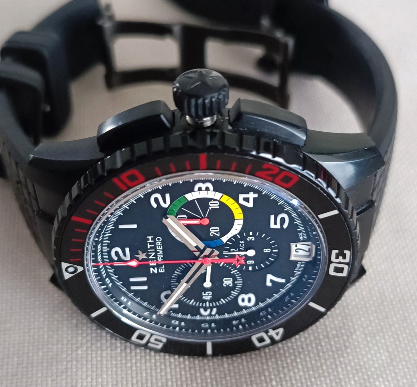 Zenith Orologi: Zenith El Primero Stratos Flyback Rainbow Limited Edition – Nuovo (secondo la descrizione) da Sierre venduto da imaginations 6