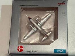 Herpa Modell Swissair Convair CV-440 Reg. HB-IMG 1/500