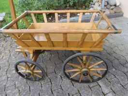Nr. 1 Orginal neu restauriertes Leiterwägeli / Leiterwagen