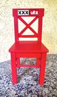 XXXLutz Roter Stuhl Miniatur Holz 15 cm Kult Deco