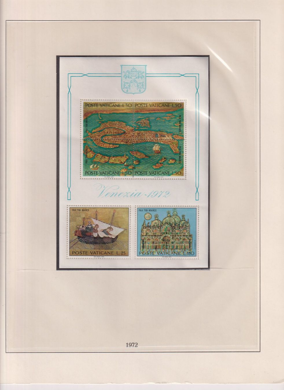 Alle Briefmarken: Vaticano postfr.** Sammlung 1970 -1975 – Gebraucht aus Bibern SH von Heinibuehrer 3