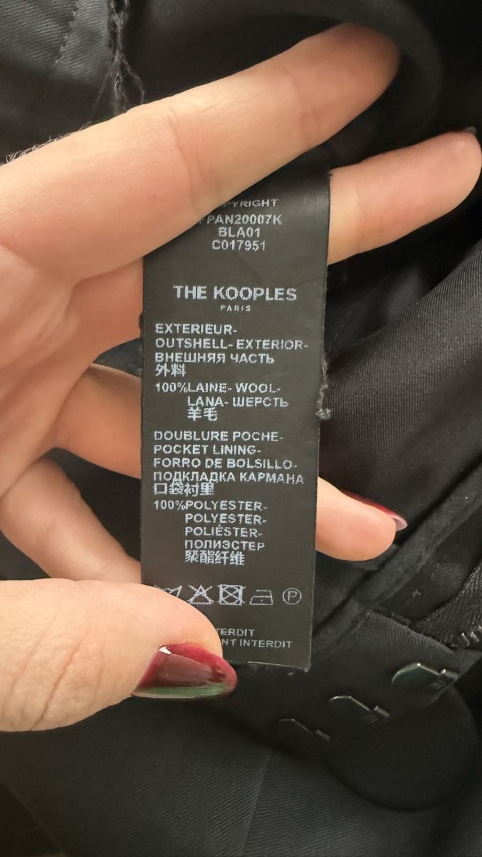 Kooples Pantaloni: The Kooples Paris Wool Trousers - Size 36 – Usato da zug venduto da Inaar 5