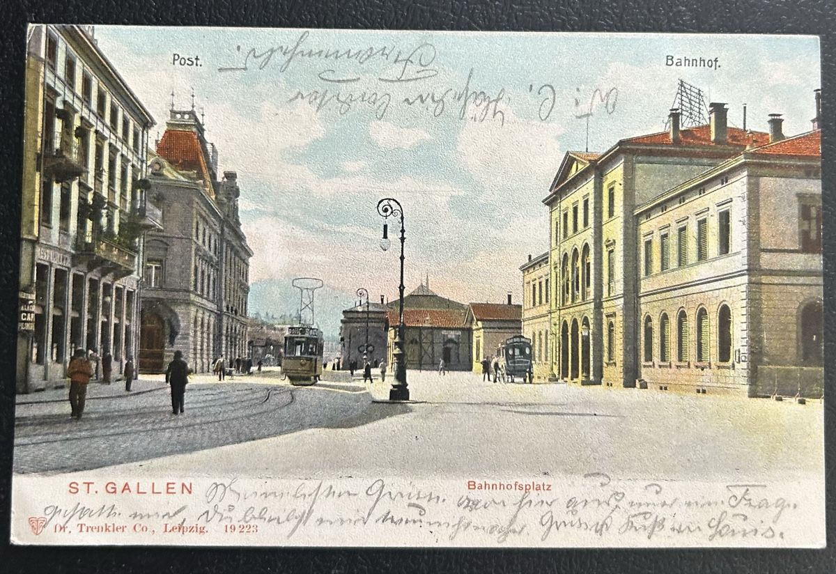 Cartes postales: St.Gallen alter Bahnhof  – D'occasion à Horw par Tellbub