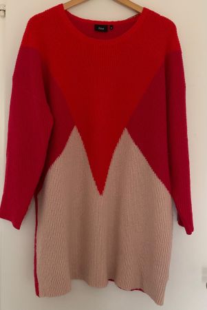 Zizzi Fashion Denmark Pullover rot Grösse M