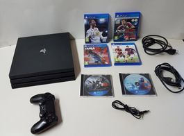 Sony PS 4 Pro Konsole 1 TB mit Zubehör