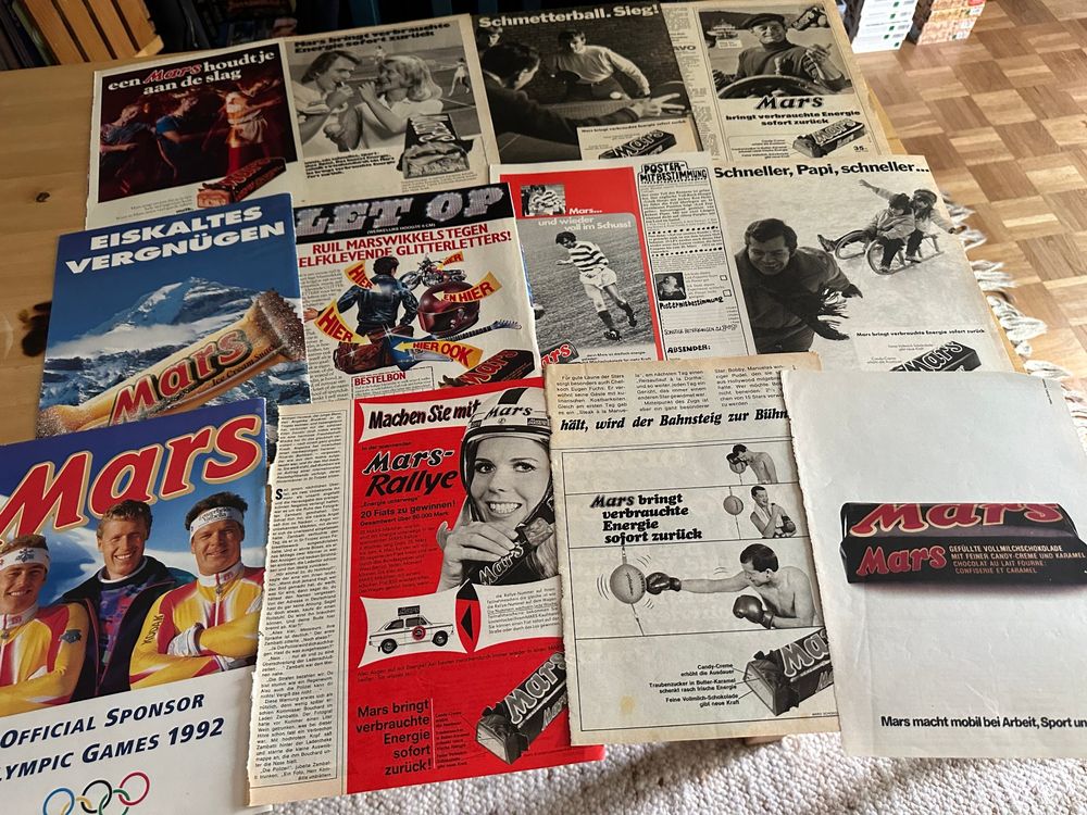 MARS SCHOKO RIEGEL tolle rare Reklame inkl. original 60&amp;#39;s (Gebraucht ...