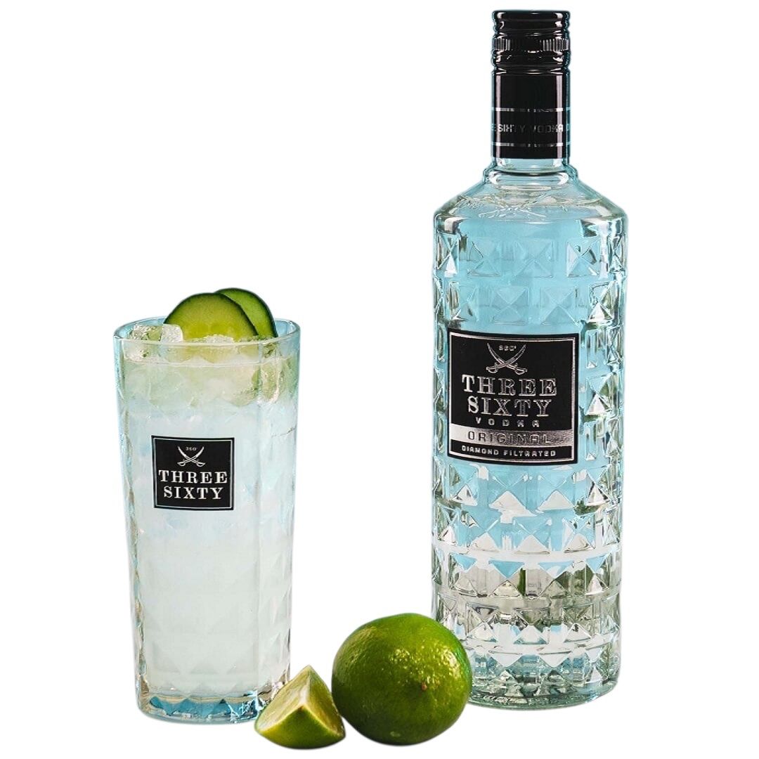 Spirituosen: 6 Fl. THREE SIXTY VODKA ORIGINAL Diamond filtrated – Neu und originalverpackt aus Bülach von StoreInShop.com 5