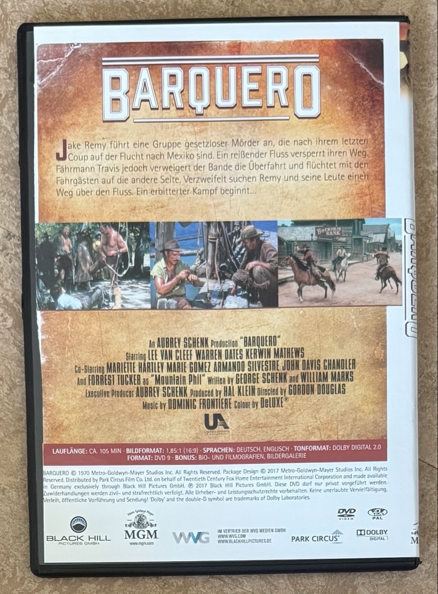 Tutti i DVDs: BARQUERO – Nuovo (secondo la descrizione) da Dietikon venduto da AndreaSch01 1