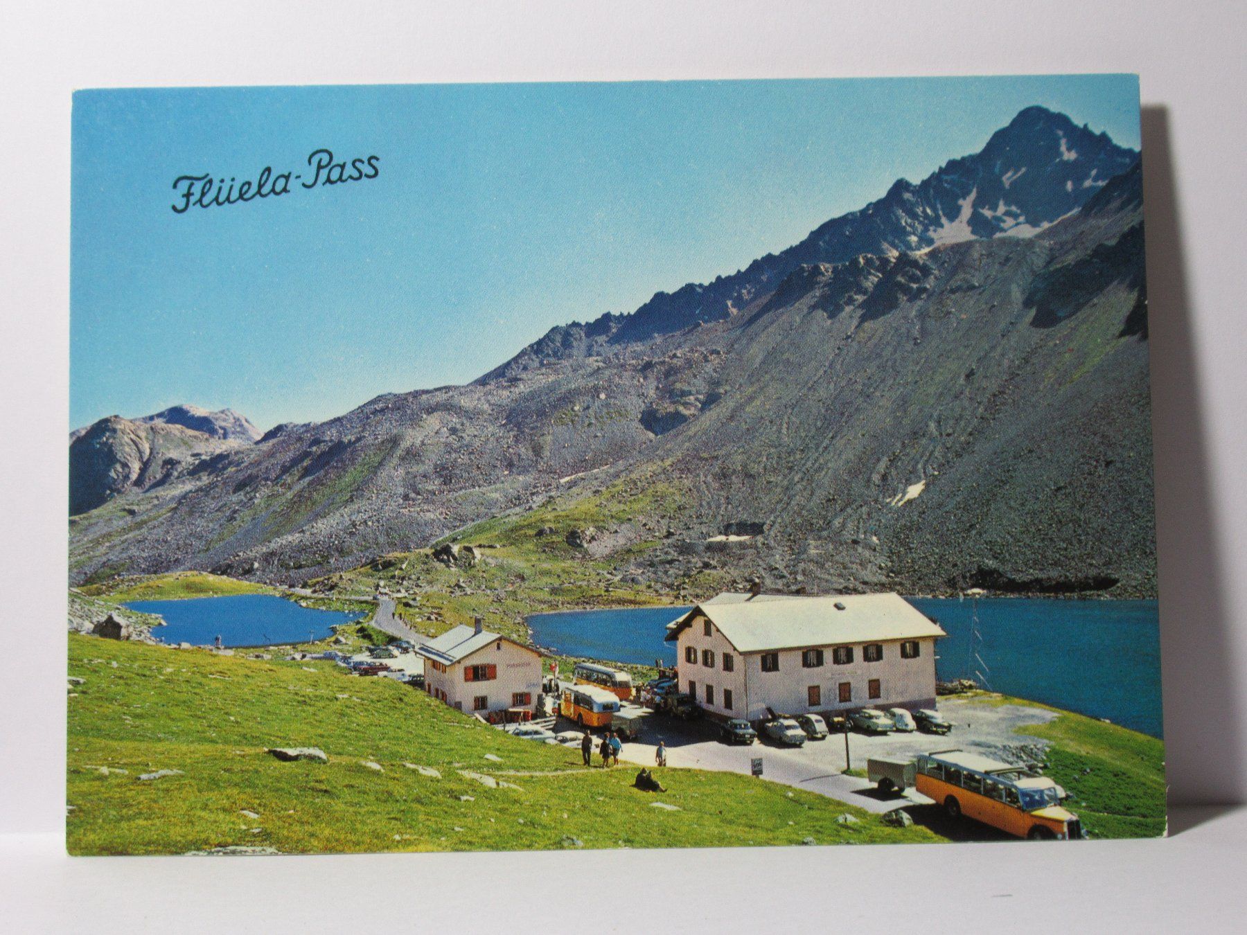 Ansichtskarten: Flüela - Pass , Hotel , Postauto – Neu (gemäss Beschreibung) aus Grenchen von Bluemchen1900 1