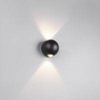 LED Aussen Wandleuchte, IP54, 10cm Ø