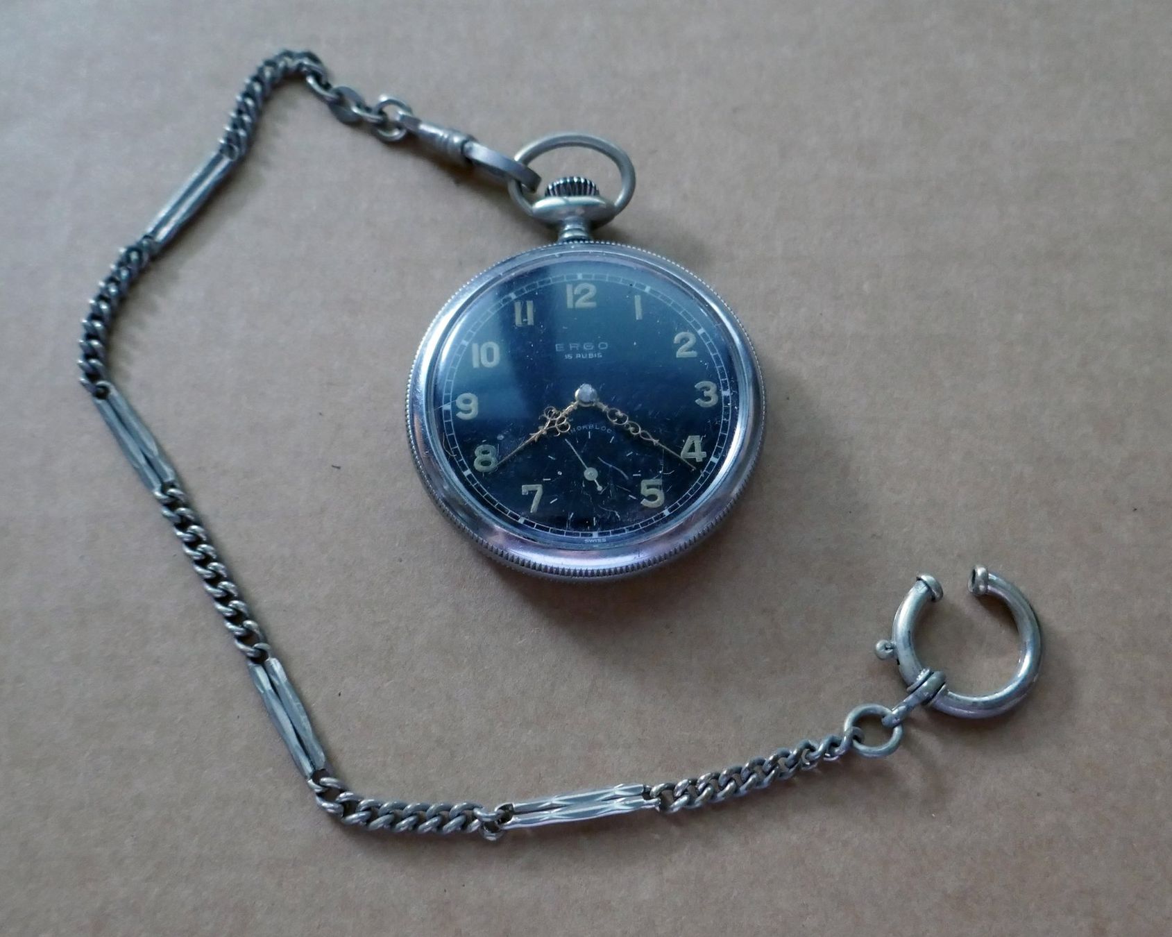 Orologi: Ergo Taschenuhr - Swiss – Usato da Ehrendingen venduto da Wolfmanjack