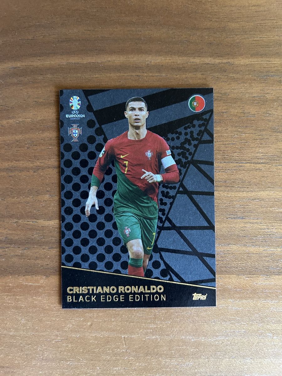 Topps Carte collezionabili: Cristiano Ronaldo Black Edge Edition – Nuovo e nell'imballaggio originale da Arbon venduto da blackmonkey