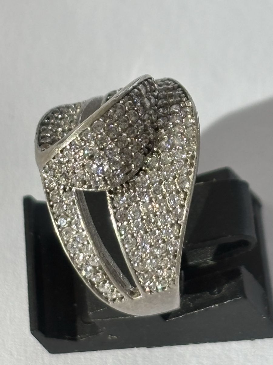 Ringe: Silberring S925 mit Zirkonia , Grösse 17,5 – Gebraucht aus Langnau am Albis von flusspflege 2