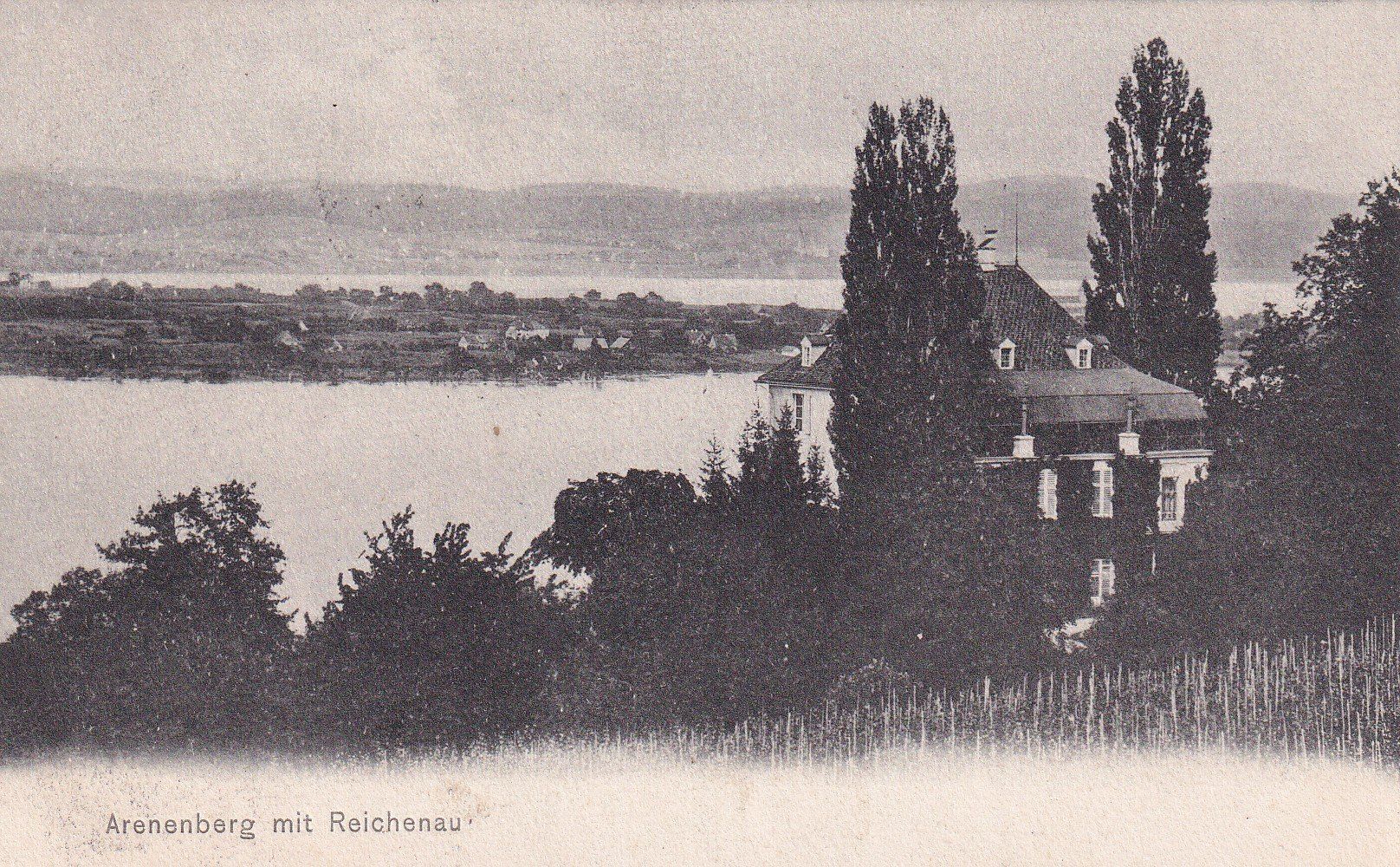 Cartoline postali: Arenenberg mit Reichenau  1907 – Usato da Cormoret venduto da Pascalll2001