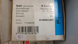 TUBTARA Blindnietmutter Stahl gelb verzinkt M5 X 15,0
