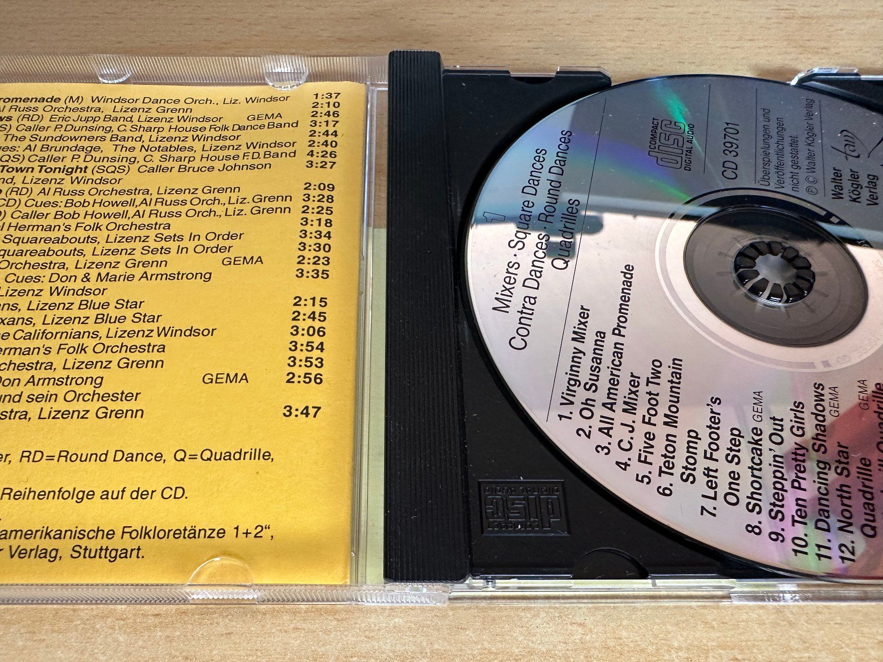 CD: Mixers, Square-, Contra-, Round Dances, Quadrilles – Usato da Rikon im Tösstal venduto da Alpenmutz 2