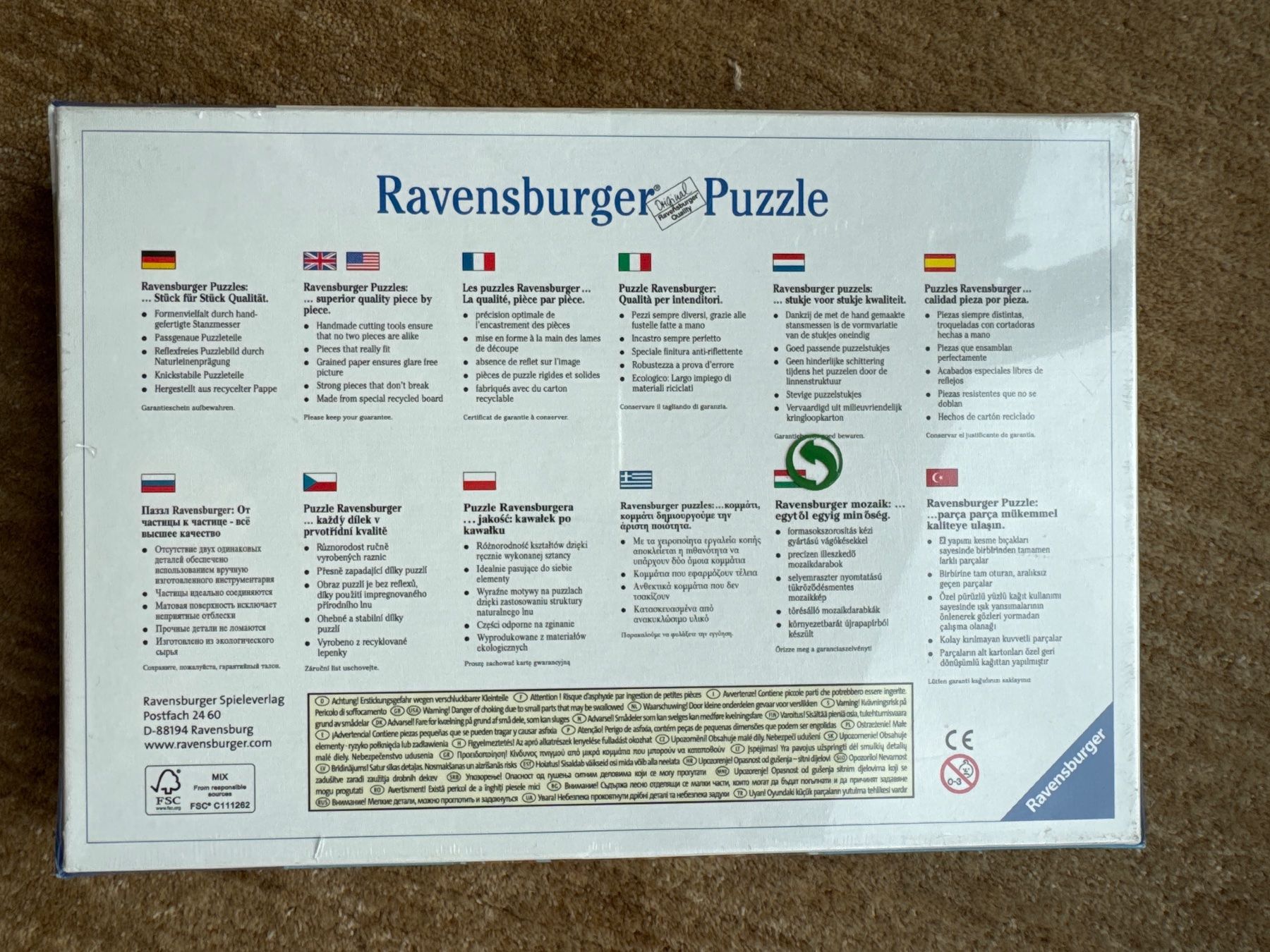 Ravensburger Puzzles: Ravensburger Puzzle 72 Teile contour – Neuf avec emballage d'origine à Aarau par Kilauea 1