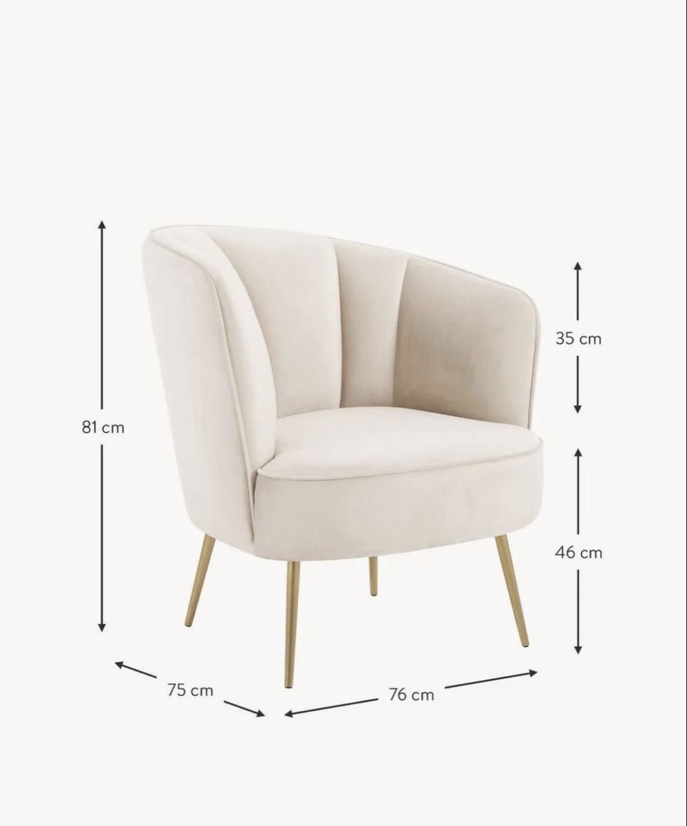 Westwing Sessel: Samt Sessel "Louise" von Westwing, neuwertig! – Gebraucht aus Wettswil von springinho 1