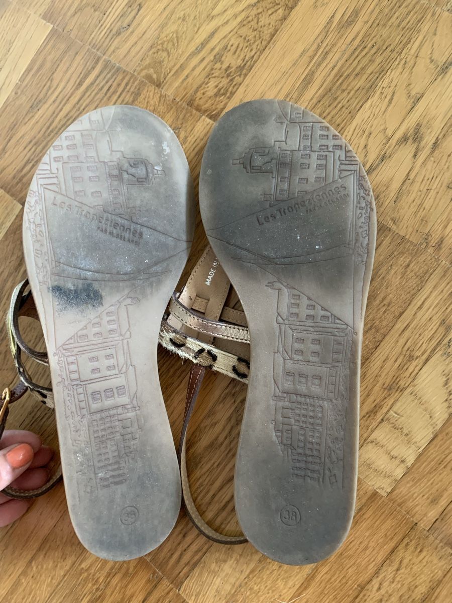Scarpe da donna: Les tropeziens leder sandalen – Usato da Zürich venduto da Nikuska32 3