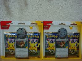 Pokémon 30th celebration 2x blister EN