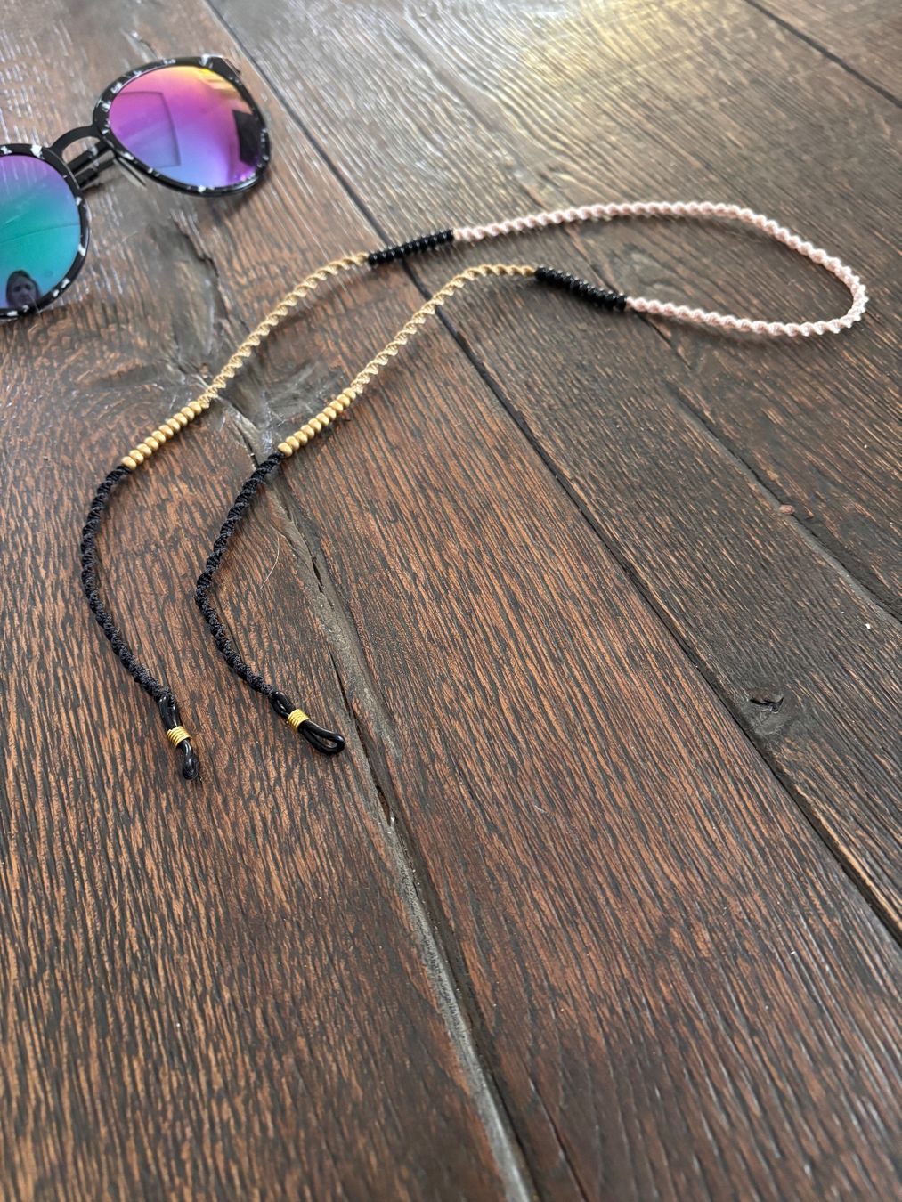 Catenine: Brillenkette Makramee Handmade – Nuovo (secondo la descrizione) da St. Niklaus VS venduto da loumonrohandmade 6